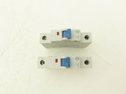 Allen Bradley 1492-D1C060 Mini Circuit Breaker 6A 1-Pole 220V 1PH Ser D Lot of 2