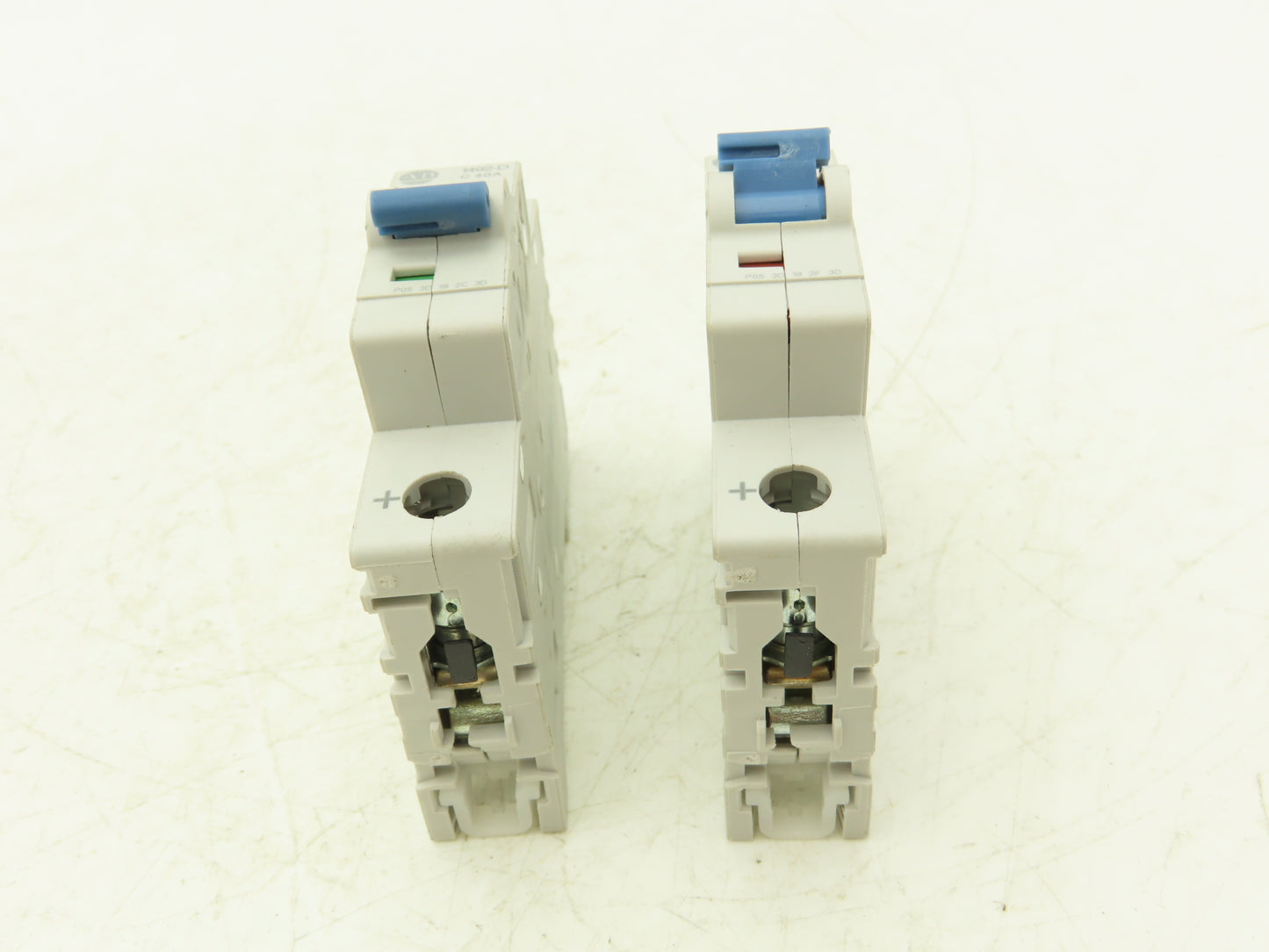Allen Bradley 1492-D1C400 Mini Circuit Breaker 40A 1-Pole 220V Ser D Lot of 2