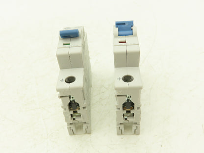 Allen Bradley 1492-D1C400 Mini Circuit Breaker 40A 1-Pole 220V Ser D Lot of 2