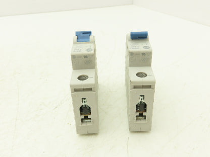 Allen Bradley 1492-D1C400 Mini Circuit Breaker 40A 1-Pole 220V Ser D Lot of 2