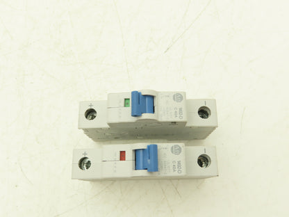 Allen Bradley 1492-D1C400 Mini Circuit Breaker 40A 1-Pole 220V Ser D Lot of 2