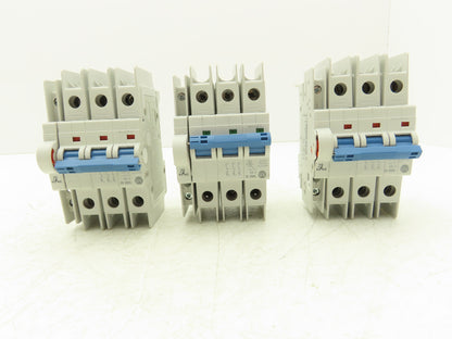 Allen Bradley 1489-M C 6A Mini Circuit Breaker 6A 3-Pole 277/480V 3PH Lot of 3