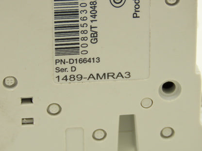 Allen Bradley 1489-M C 6A Mini Circuit Breaker 6A 3-Pole 277/480V 3PH Lot of 3