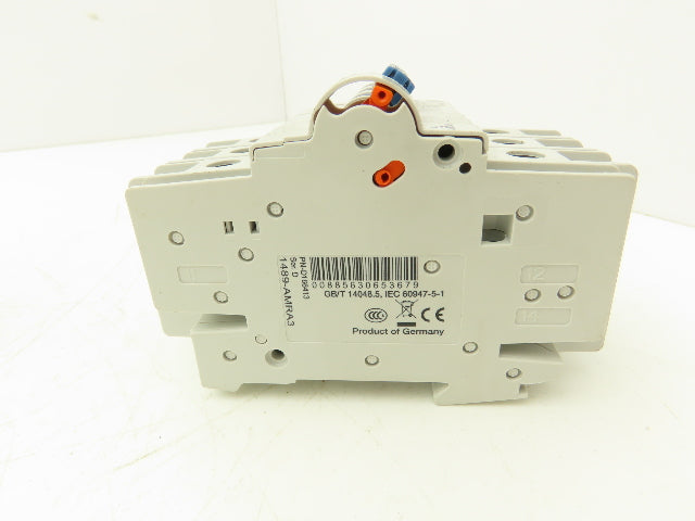 Allen Bradley 1489-M C 6A Mini Circuit Breaker 6A 3-Pole 277/480V 3PH Lot of 3