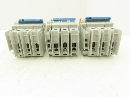 Allen Bradley 1489-M C 6A Mini Circuit Breaker 6A 3-Pole 277/480V 3PH Lot of 3
