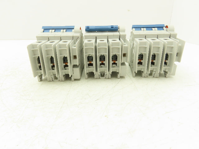 Allen Bradley 1489-M C 6A Mini Circuit Breaker 6A 3-Pole 277/480V 3PH Lot of 3