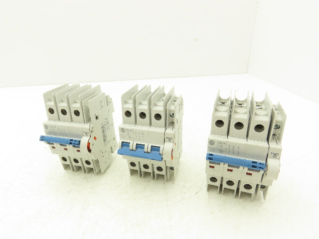 Allen Bradley 1489-M C 6A Mini Circuit Breaker 6A 3-Pole 277/480V 3PH Lot of 3
