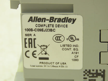 Allen Bradley 100S-C09EJ23BC Motor Starter Safety Contactor 7.5Hp 600V Assembly