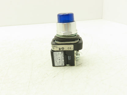 Allen Bradley 800T-QBH2B Illuminated Push Button Blue LED Lens 12-130V AC/DC