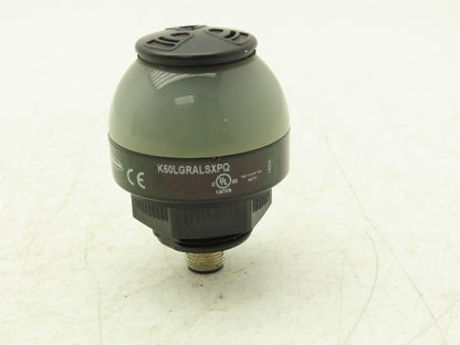 Banner K50LGRALSXPQ LED Indicator Audible 2 Color 12-30VDC Stack Light 50mm M12