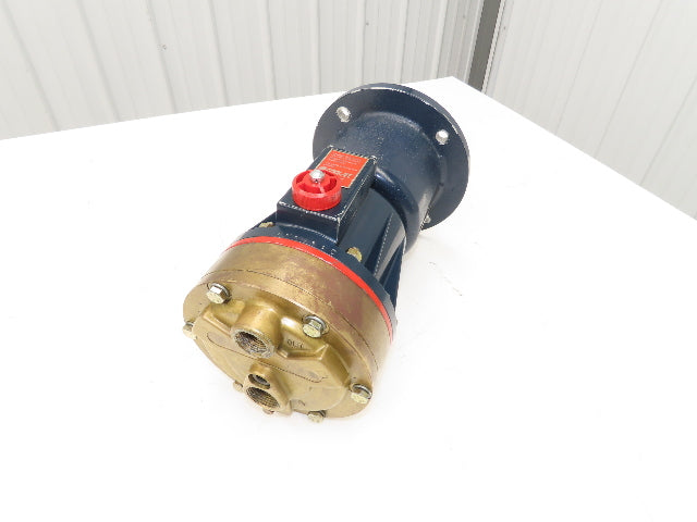 Wanner D10 Hydra-Cell Brass Diaphragm Pump 1"x 3/4"npt 213/215TC Motor Adapter