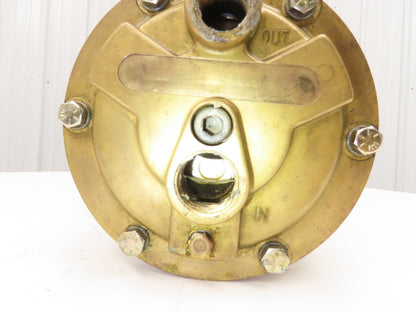 Wanner D10 Hydra-Cell Brass Diaphragm Pump 1"x 3/4"npt 213/215TC Motor Adapter