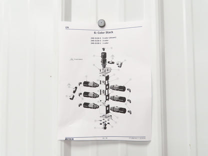 Binks E2L-125201 Gems Mix Solutions 5-Color Paint Proportioner System Read Desc