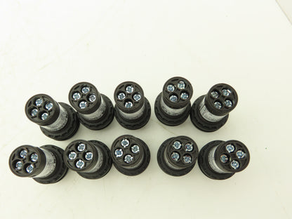 Eaton C22 Compact Pushbutton 22.5mm 1NO Momentary Illuminated White Lot of 10