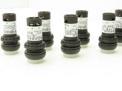Eaton C22 Compact Pushbutton 22.5mm 1NO Momentary Illuminated White Lot of 10
