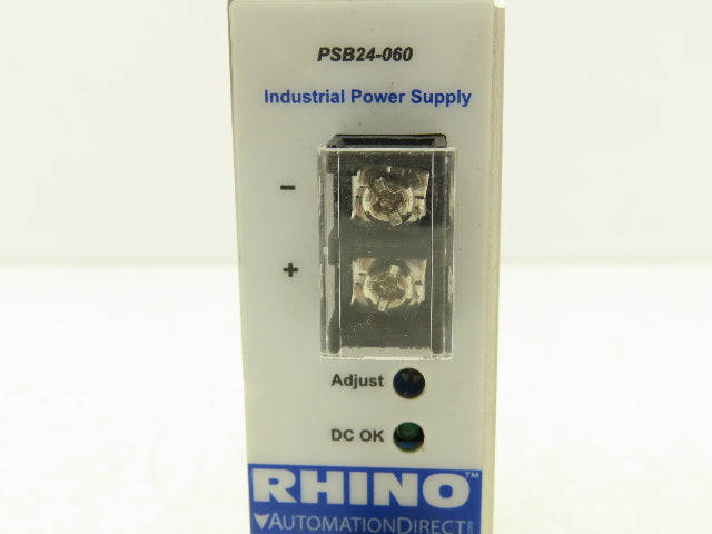 Rhino PSB24060 Power Supply 24VDC 2.5A Output 100-240VAC 1Ph 1.5A Input Lot of 4