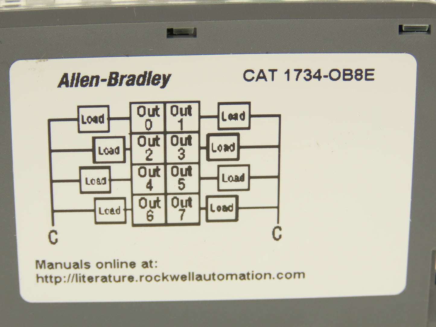Allen Bradley 1734-OB8E PLC I/O Digital Output Module 8 Point 24V Ser C FW 3.022