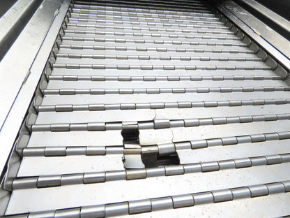 Enomoto BEA MA-500H Flat Chip Conveyor 20" Belt 40" Infeed 220V 3PH 9' 2"OAL