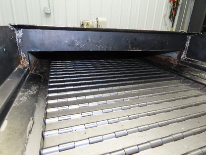 Enomoto BEA MA-500H Flat Chip Conveyor 20" Belt 40" Infeed 220V 3PH 9' 2"OAL