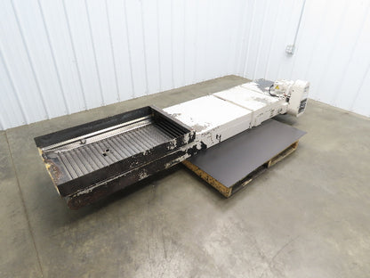 Enomoto BEA MA-500H Flat Chip Conveyor 20" Belt 40" Infeed 220V 3PH 9' 2"OAL