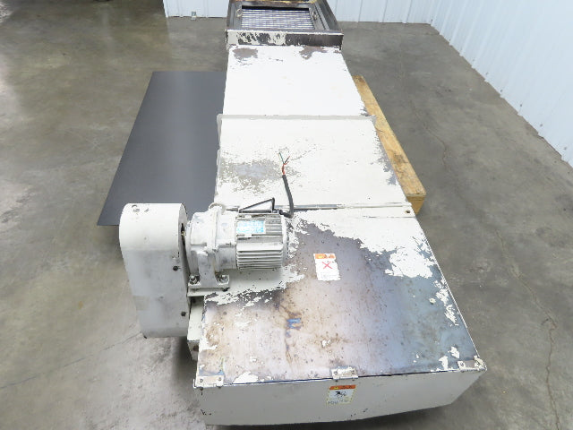Enomoto BEA MA-500H Flat Chip Conveyor 20" Belt 40" Infeed 220V 3PH 9' 2"OAL