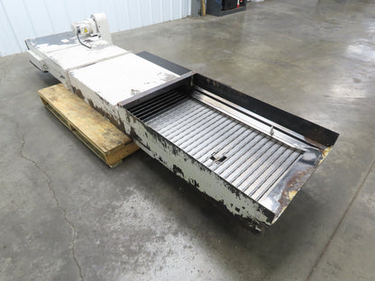 Enomoto BEA MA-500H Flat Chip Conveyor 20" Belt 40" Infeed 220V 3PH 9' 2"OAL