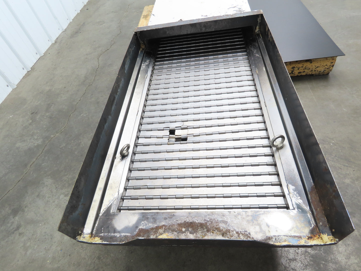 Enomoto BEA MA-500H Flat Chip Conveyor 20" Belt 40" Infeed 220V 3PH 9' 2"OAL