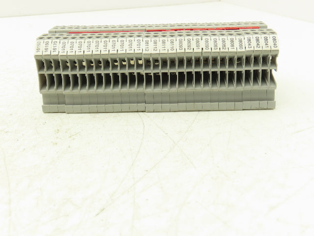 Eaton UT 2.5-4 Feed-Through Terminal Block Gray 4 Wire 150V 20A 2.5mm² Lot of 60