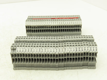 Eaton UT 2.5-4 Feed-Through Terminal Block Gray 4 Wire 150V 20A 2.5mm² Lot of 60
