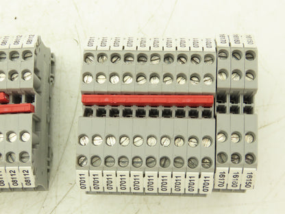 Eaton UT 2.5-4 Feed-Through Terminal Block Gray 4 Wire 150V 20A 2.5mm² Lot of 60