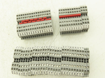 Eaton UT 2.5-4 Feed-Through Terminal Block Gray 4 Wire 150V 20A 2.5mm² Lot of 60