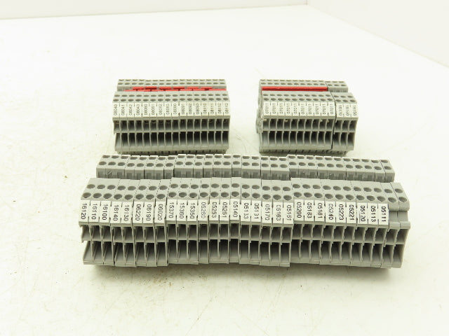 Eaton UT 2.5-4 Feed-Through Terminal Block Gray 4 Wire 150V 20A 2.5mm² Lot of 60