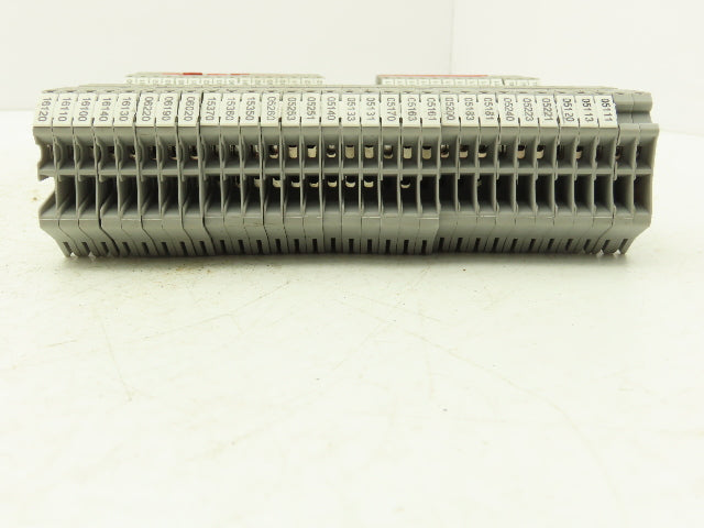 Eaton UT 2.5-4 Feed-Through Terminal Block Gray 4 Wire 150V 20A 2.5mm² Lot of 60