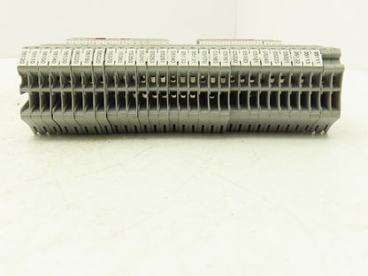 Eaton UT 2.5-4 Feed-Through Terminal Block Gray 4 Wire 150V 20A 2.5mm² Lot of 60