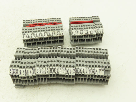 Eaton UT 2.5-4 Feed-Through Terminal Block Gray 4 Wire 150V 20A 2.5mm² Lot of 60