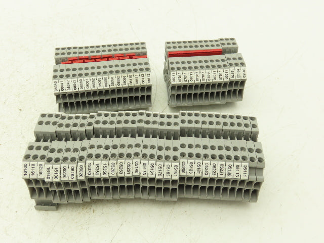 Eaton UT 2.5-4 Feed-Through Terminal Block Gray 4 Wire 150V 20A 2.5mm² Lot of 60