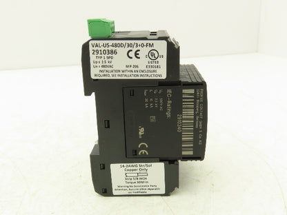 Phoenix Contact VAL-US-480D/30/3+0-FM Surge Protection Device 480VAC Delta