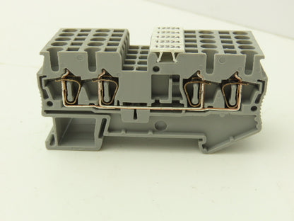 Eaton PT 2.5-4 Feed-Through Terminal Block Gray 4 Wire 600V 2.5mm² Lot of 148