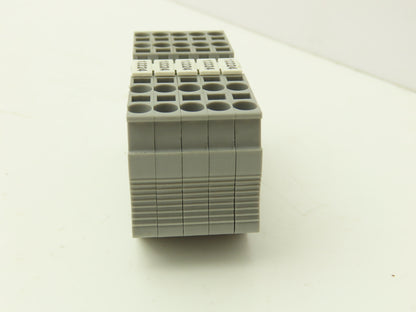 Eaton PT 2.5-4 Feed-Through Terminal Block Gray 4 Wire 600V 2.5mm² Lot of 148