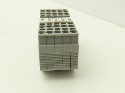 Eaton PT 2.5-4 Feed-Through Terminal Block Gray 4 Wire 600V 2.5mm² Lot of 148