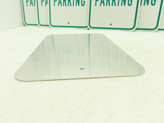 Uline H-1659-SIGN Reserved Parking Sign Green 12 x 18" Aluminum Lot of 8