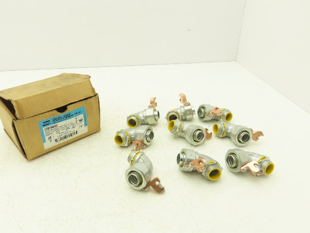 Crouse-Hinds LTB7590 90°  Male Liquid Tight Flex Conduit Box Connector Lot Of 9