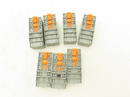 Phoenix Contact PTFIX-NS15/35 Terminal Block Gray 10 Wire 10mm² to 4mm² Lot of 7