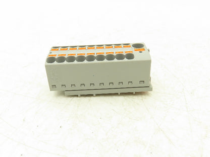 Phoenix Contact PTFIX-NS15/35 Terminal Block Gray 10 Wire 10mm² to 4mm² Lot of 7