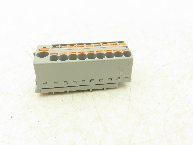 Phoenix Contact PTFIX-NS15/35 Terminal Block Gray 10 Wire 10mm² to 4mm² Lot of 7