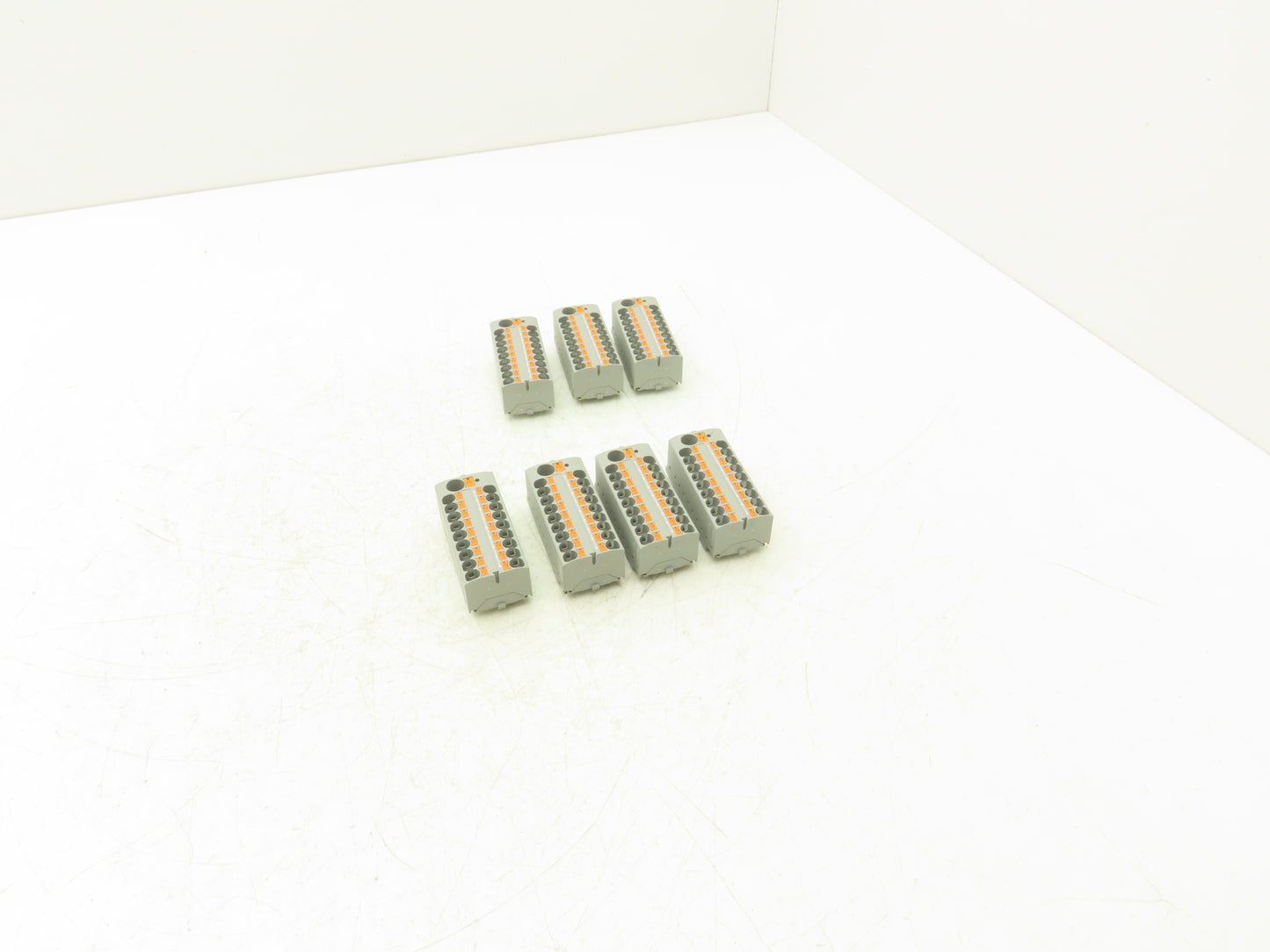 Phoenix Contact PTFIX-NS15/35 Terminal Block Gray 10 Wire 10mm² to 4mm² Lot of 7