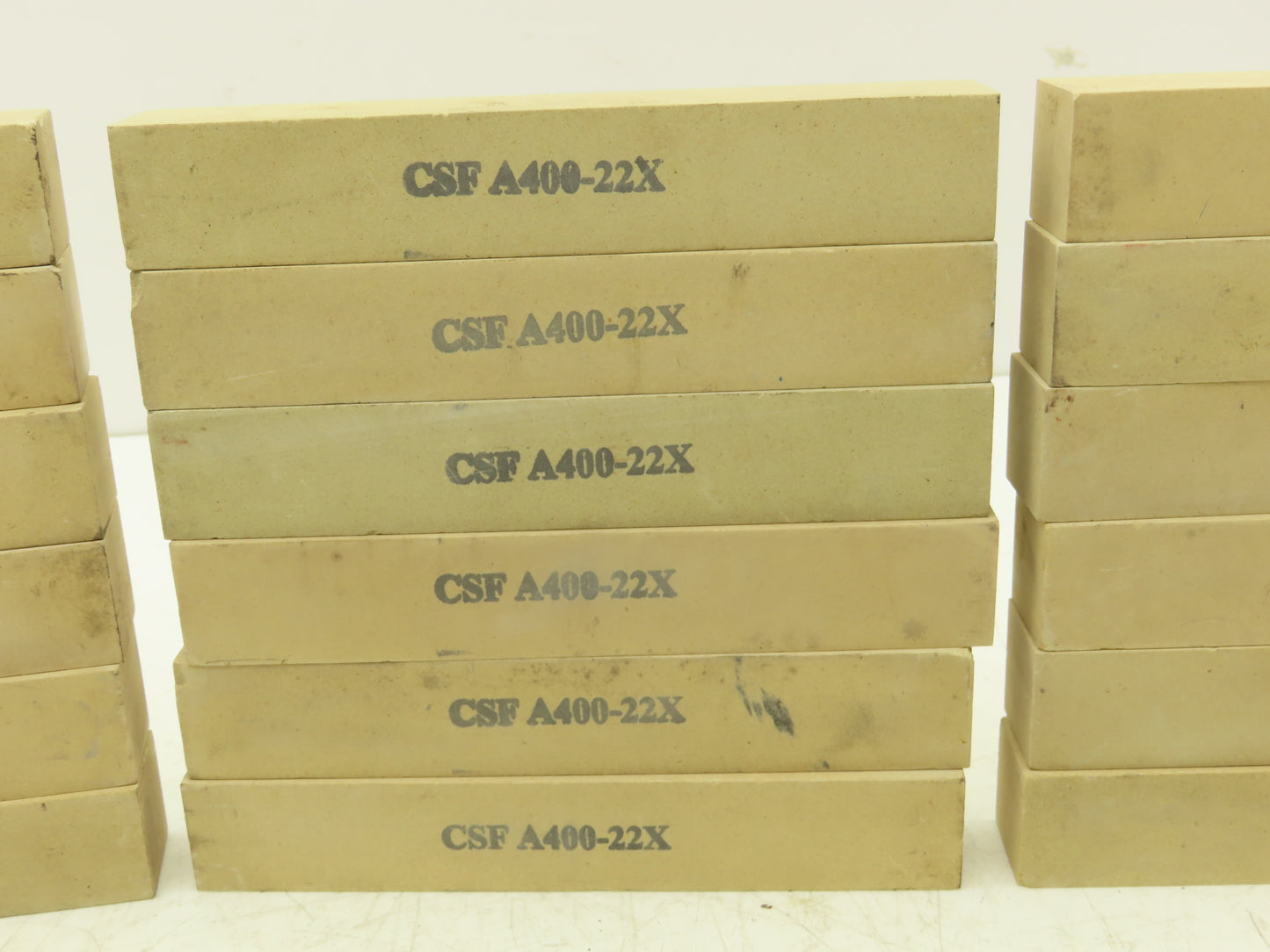 Norton CSF A400-22X Fine Crystalon Stone Sharpening/Finishing Lot of 35