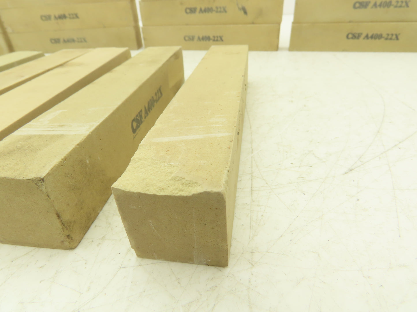 Norton CSF A400-22X Fine Crystalon Stone Sharpening/Finishing Lot of 35