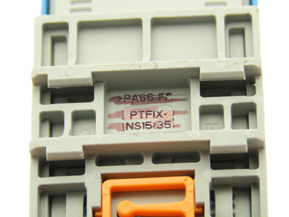 Phoenix Contact PTFIX-NS15/35 Terminal Block Blue 10 Wire 10mm² to 4mm² Lot of 7