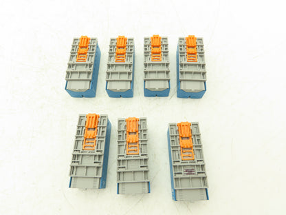 Phoenix Contact PTFIX-NS15/35 Terminal Block Blue 10 Wire 10mm² to 4mm² Lot of 7